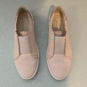Cole Haan PInk and Rose Gold Scallop Sneakers